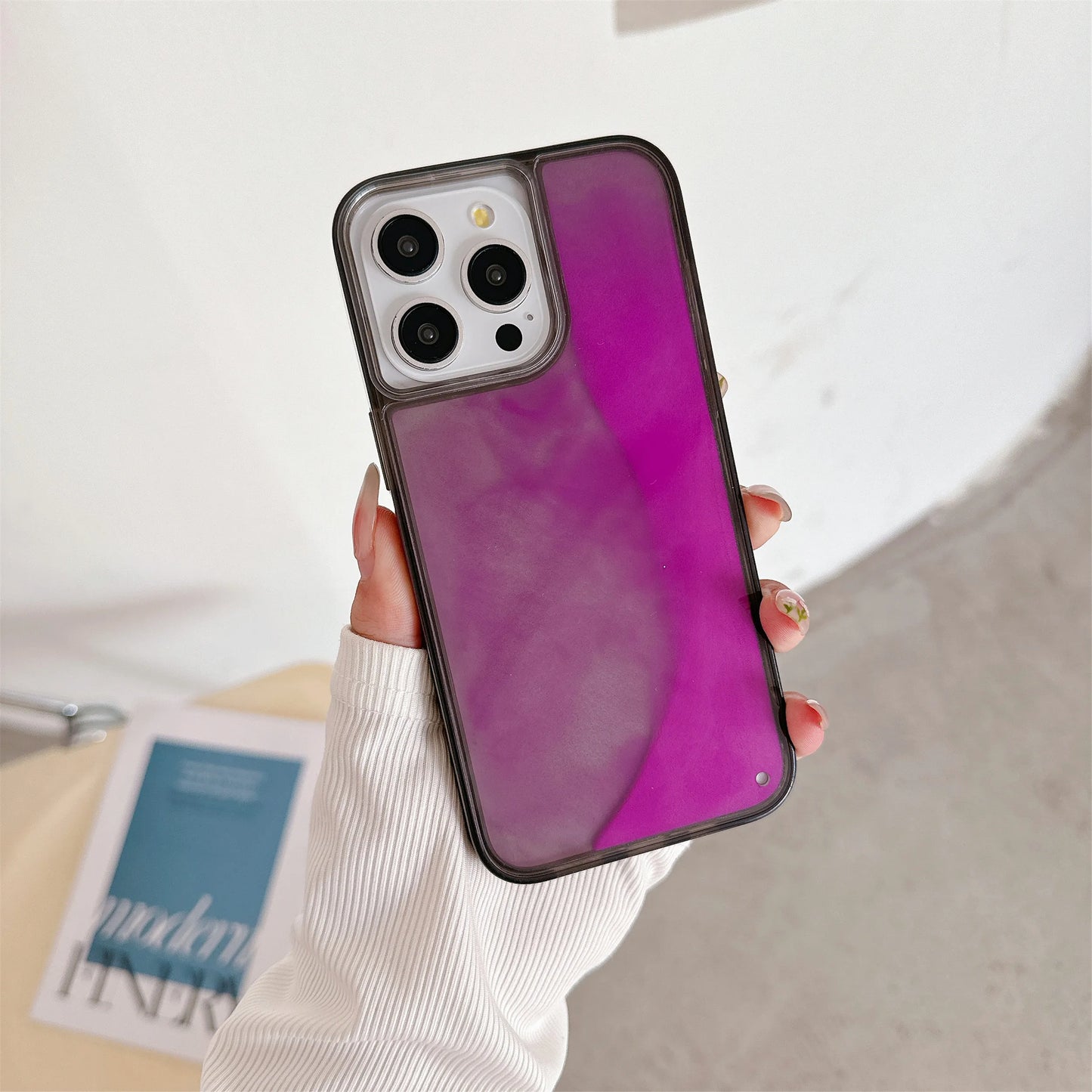 Luminous Glitter Quicksand Case